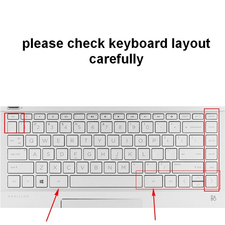 Tấm Lót Bảo Vệ Bàn Phím Máy Tính HP Pavilion 14 348 g7 240 246 G6 G5 series 14 14q-cs0001TX I5-8250U Chất Lượng Cao