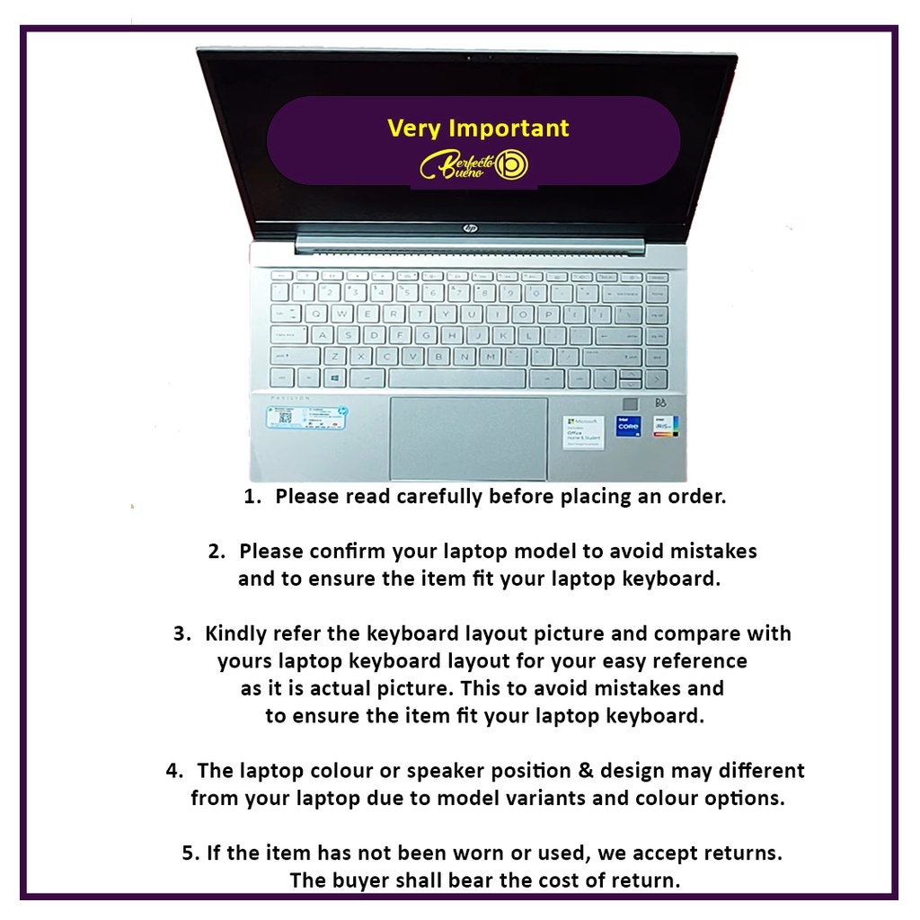 Tấm Lót Bảo Vệ Bàn Phím Máy Tính HP Pavilion 14 348 g7 240 246 G6 G5 series 14 14q-cs0001TX I5-8250U Chất Lượng Cao