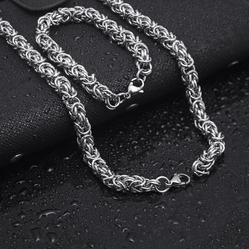 Vòng Tay Dây Bện Bằng Thép Titan Không Gỉ Thời Trang Cá Tính Cho Nam