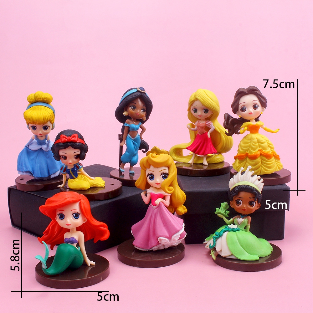Set 8 Mô Hình Nhân Vật Phim Hoạt Hình disney 6-8cm