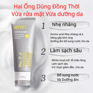  CKA Sữa Rửa Mặt Amino Acid Kiềm Dầu Trừ Mụn Sữa Rửa Mặt White Bùn Núi Lửa Tẩy Mụn Đầu Đen và Mụn Ần Dưỡng Ẩm Làm Sáng Da 