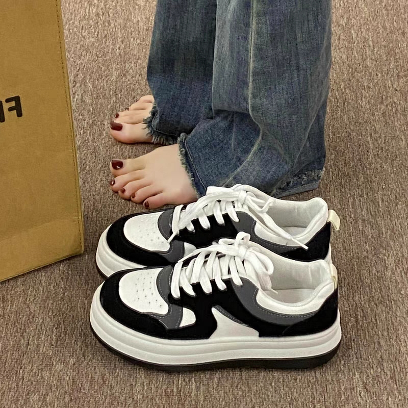 YAOLI  Giày Thể Thao Đế Dày Thời Trang retro Dành Cho Nữ