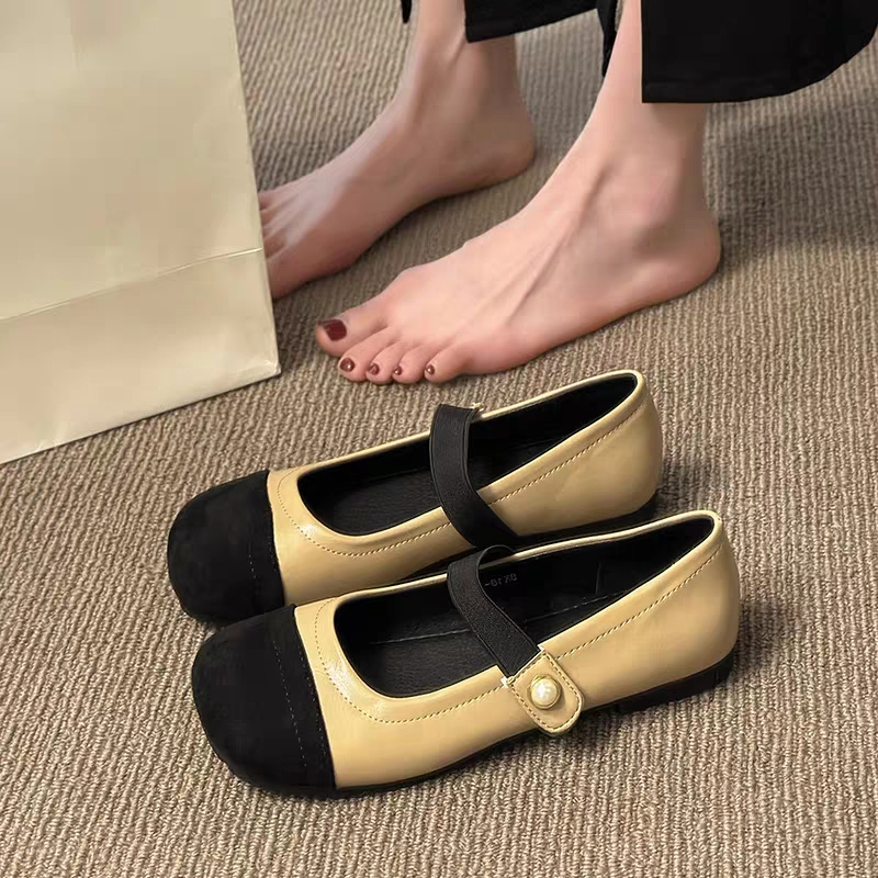 YAOLI  Giày Búp Bê Đế Mềm Thiết Kế Xinh Xắn Thời Trang Cho Nữ