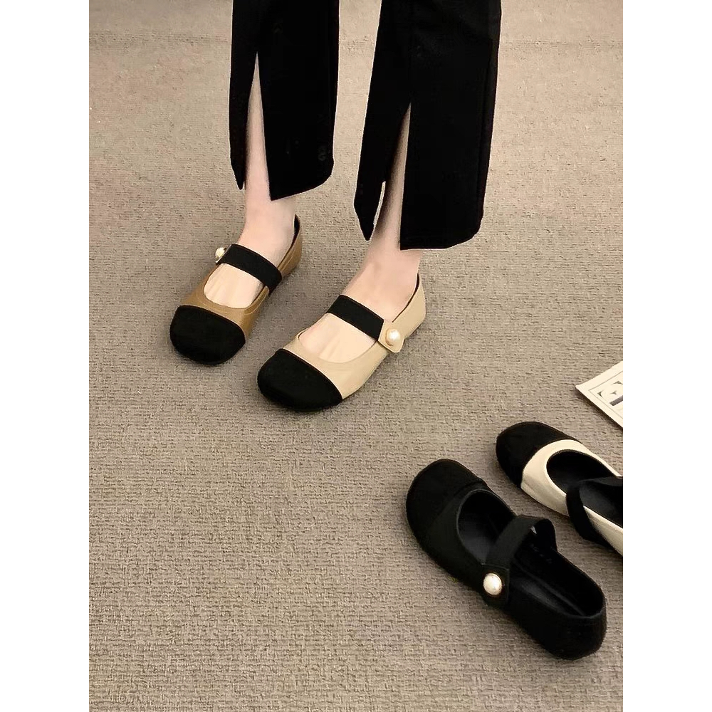 YAOLI  Giày Búp Bê Đế Mềm Thiết Kế Xinh Xắn Thời Trang Cho Nữ