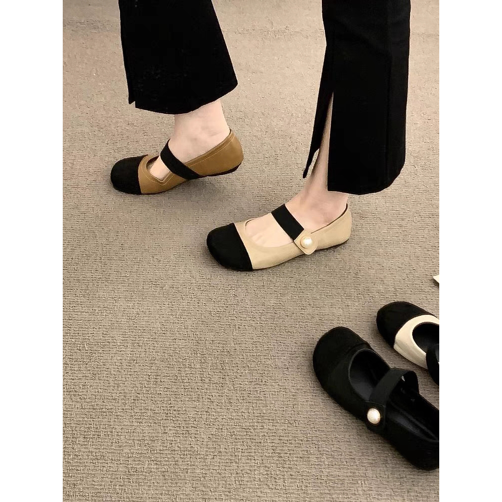 YAOLI  Giày Búp Bê Đế Mềm Thiết Kế Xinh Xắn Thời Trang Cho Nữ