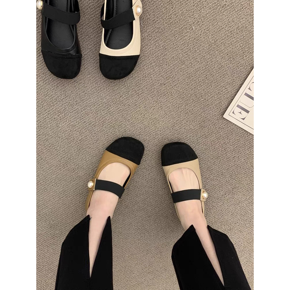 YAOLI  Giày Búp Bê Đế Mềm Thiết Kế Xinh Xắn Thời Trang Cho Nữ