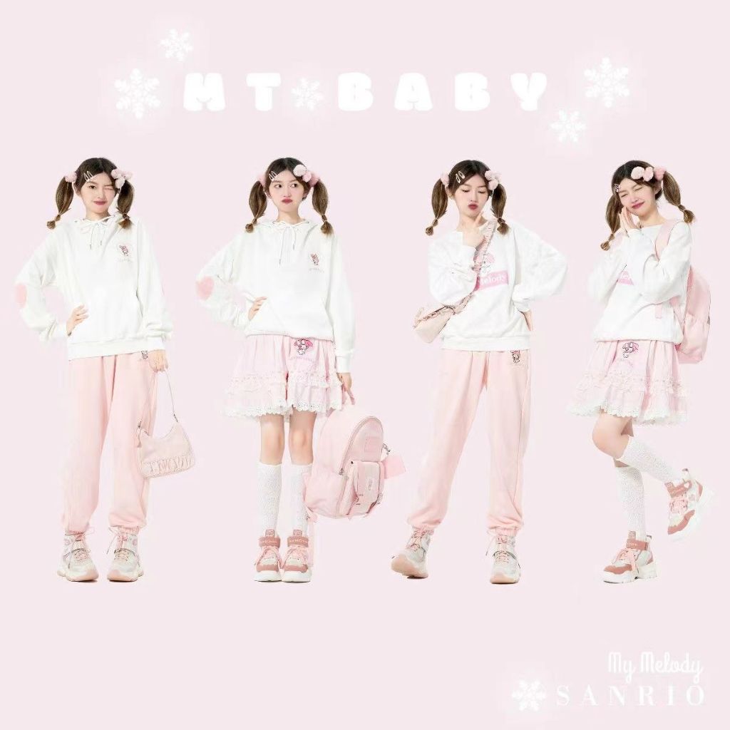 Balo Canvas Kuromi Honey Sanrio Chính Hãng FSYC Họa Tiết Chú Chó Cinnamon Melody Cho Bé Gái