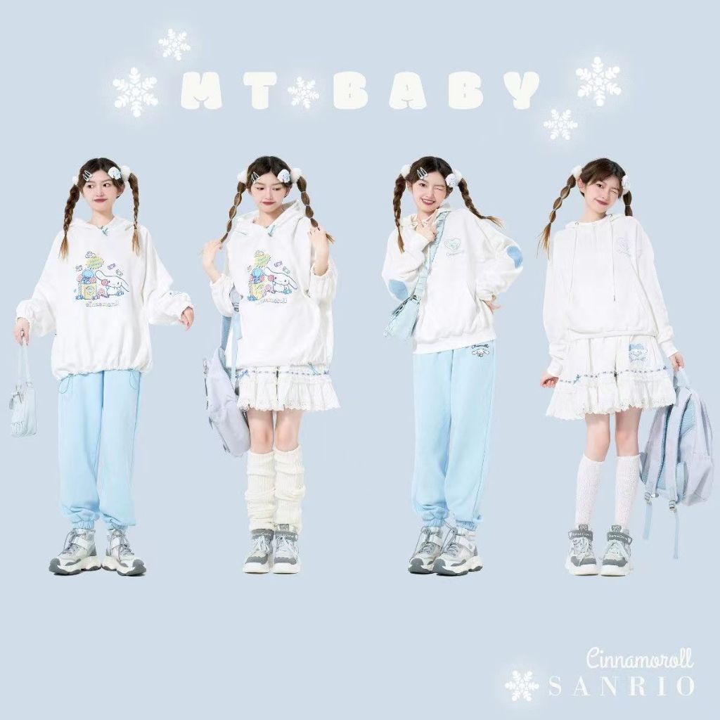 Balo Canvas Kuromi Honey Sanrio Chính Hãng FSYC Họa Tiết Chú Chó Cinnamon Melody Cho Bé Gái