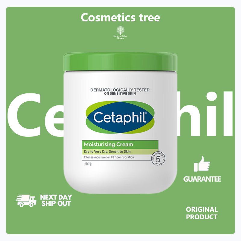 Kem dưỡng ẩm Cetaphil Moisturizing Cream 550g Nhẹ nhàng và êm dịu Dưỡng ẩm cho da căng mịn da