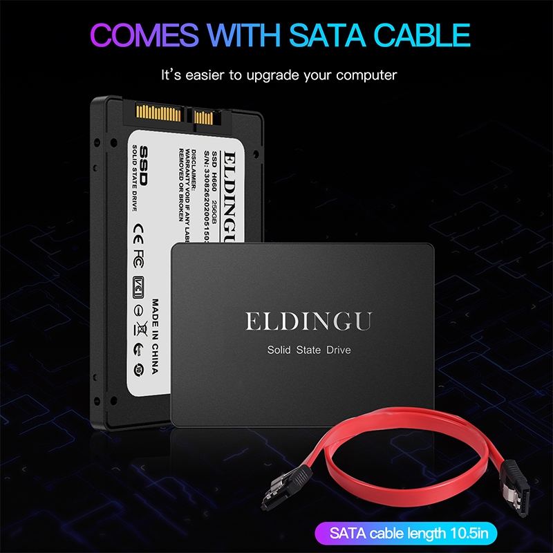 Eldingu Ổ Cứng ssd 60gb 120gb 128gb sata3 240gb 256gb 512gb Cho Máy Tính
