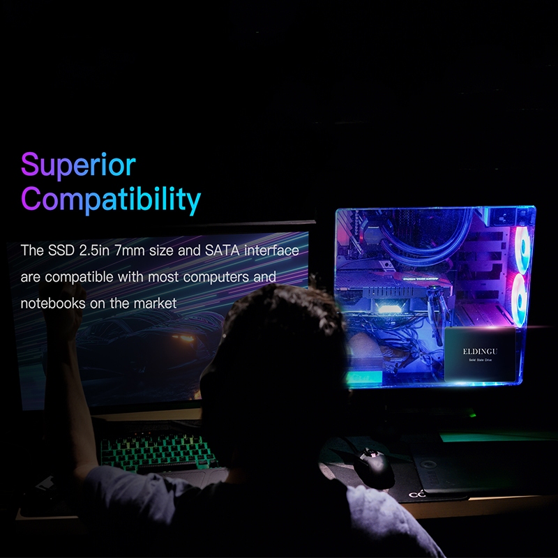 Eldingu Ổ Cứng ssd 60gb 120gb 128gb sata3 240gb 256gb 512gb Cho Máy Tính