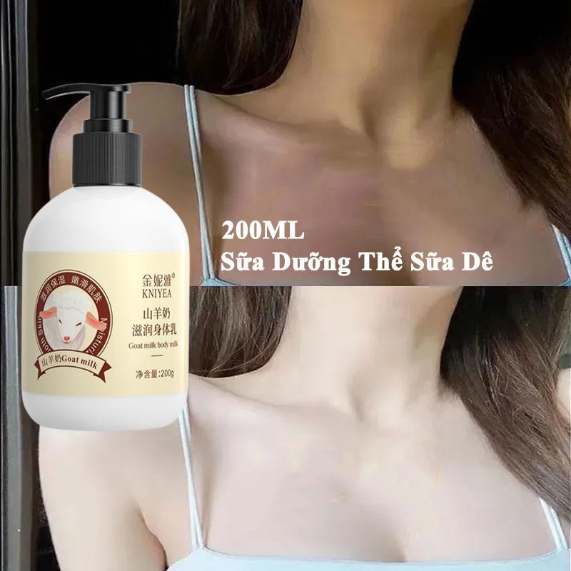 Sữa Dê 200ml Dưỡng Ẩm Làm Trắng Da Toàn Thân Không Làm Trắng Nhanh Chóng