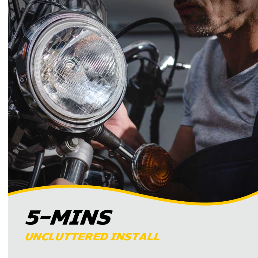 Đèn pha xe máy LED NOVSIGHT N39 H4 36W 5000LM 6000K một bóng chỉ cần cắm và sử dụng