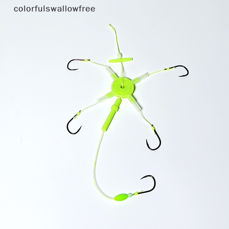 Móc Câu Cá Nhiều Màu Sắc Dạng Lật Hình Vuông abc