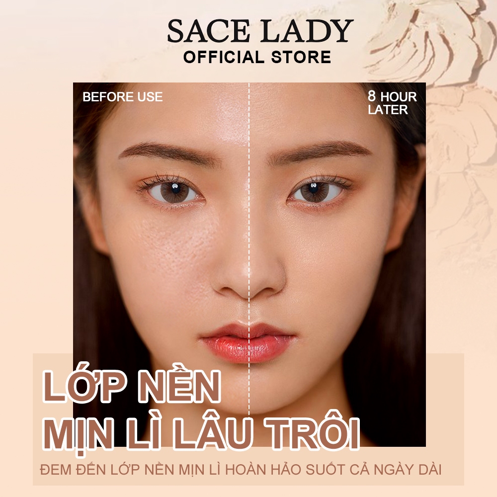 Phấn phủ dạng nén SACE LADY lâu trôi kháng nước kiềm dầu