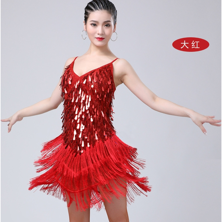 Chân Váy Tua Rua Đính Kim Sa Lấp Lánh Thời Trang Cho Nữ