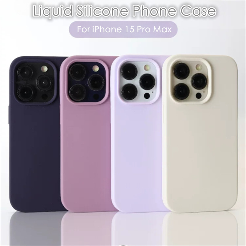 Ốp Điện Thoại Silicon Nhiều Màu Chống Trượt Cho compatible for iPhone 15 Pro Max 14 13 13 Pro MAX 12 11 Pro MAX IX XS MAX XR SE2 6 6s 7 8 Plus