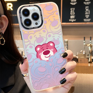 ốp iphone 11/12/13/14/15/16/17 Pro Max Laser Silicone Strawberry Bear Shiny Case For ốp lưng iphone 11,12,13,14,15,16,11PM,12PM,13PM,14PM,15PM,16PMX /XS , XR, XS MAX
