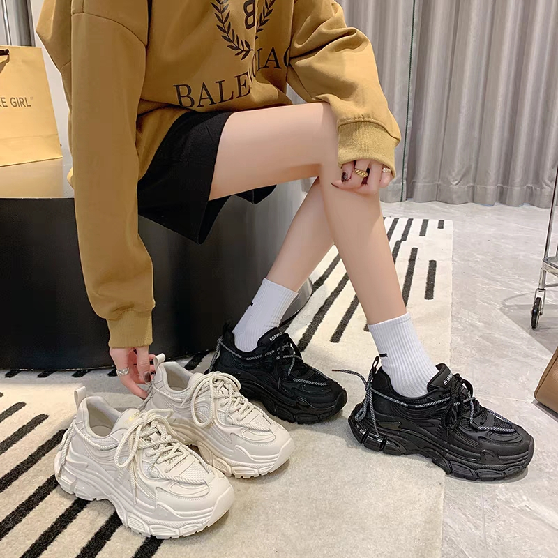 YAOLI Giày Thể Thao Daddy Đế Dày Phong Cách Thời Trang Mới Cho Nữ