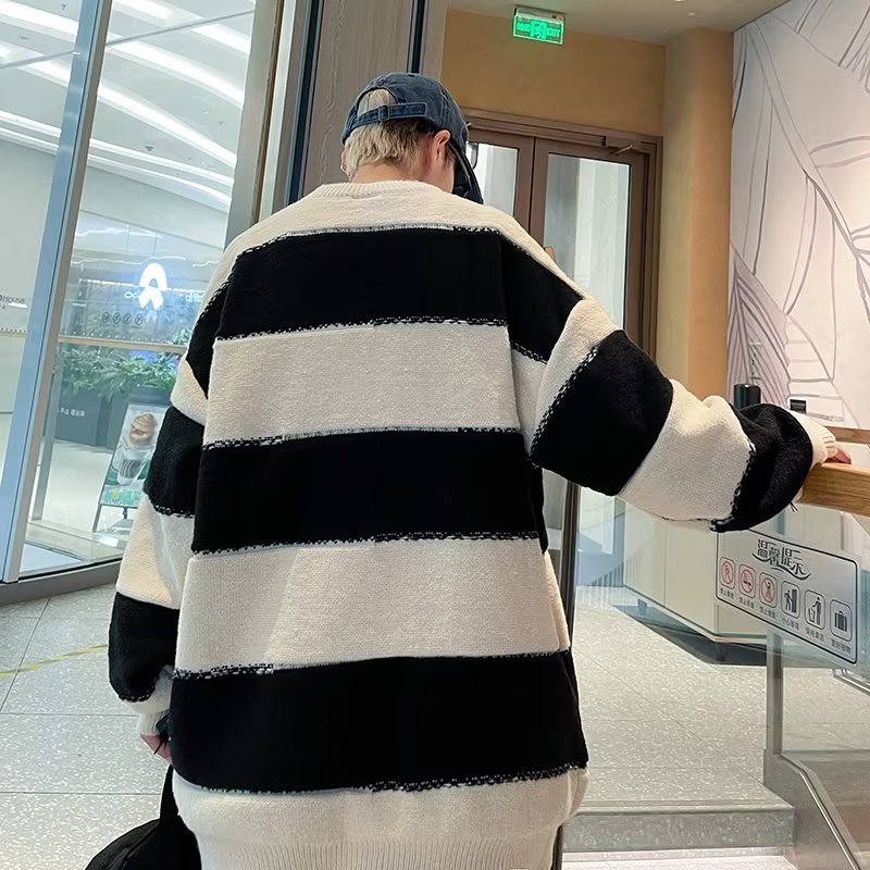 Áo Khoác sweater Dệt Kim Dáng Rộng Phong Cách Hàn Quốc Thời Trang Mùa Thu Cho Cặp Đôi