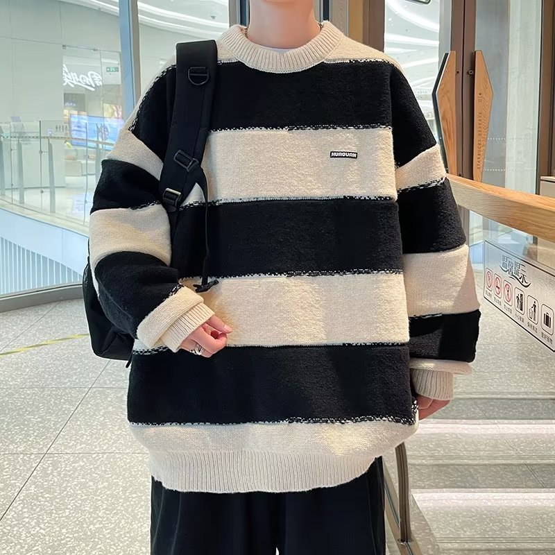 Áo Khoác sweater Dệt Kim Dáng Rộng Phong Cách Hàn Quốc Thời Trang Mùa Thu Cho Cặp Đôi