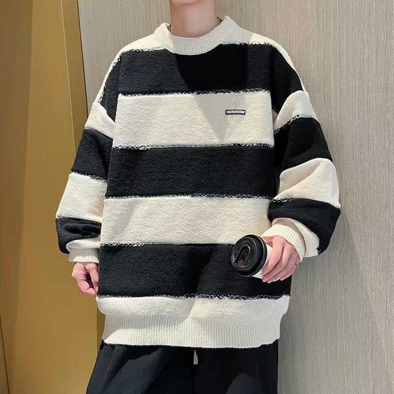 Áo Khoác sweater Dệt Kim Dáng Rộng Phong Cách Hàn Quốc Thời Trang Mùa Thu Cho Cặp Đôi