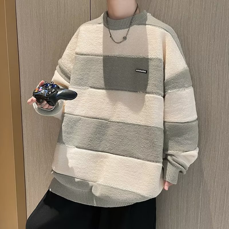 Áo Khoác sweater Dệt Kim Dáng Rộng Phong Cách Hàn Quốc Thời Trang Mùa Thu Cho Cặp Đôi