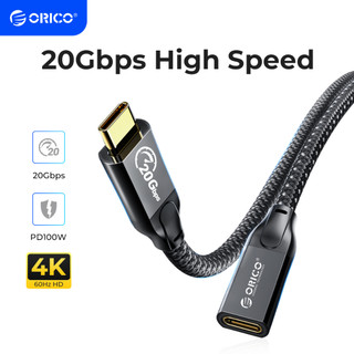 ORICO Loại C Cáp mở rộng 20Gbps Truyền dữ liệu Sạc nhanh PD100W HD 4K @ 60Hz Loại C Cắm cho Macbook iPhone 15 (CY32)