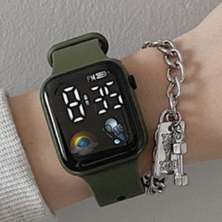 Đồng Hồ Đeo Tay Mặt Vuông 40mm Thời Trang Hàn Quốc Cho Cặp Đôi