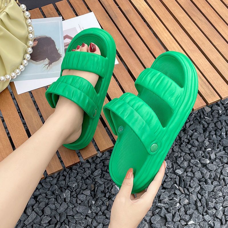 Dép Sandal Đế Dày Thoải Mái Trọng Lượng Nhẹ Và Không Trượt Dành Cho Nữ Mang Ngoài Trời