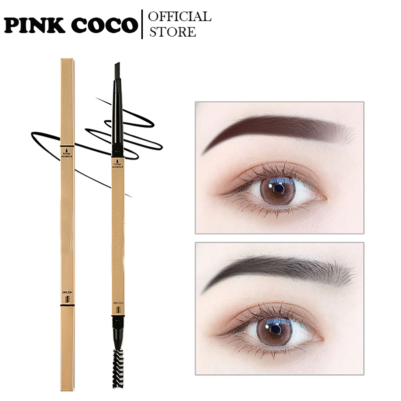 Pink Coco Bút kẻ lông mày Lameila thiết kế hai đầu lâu trôi Hàng Nội Địa Trung