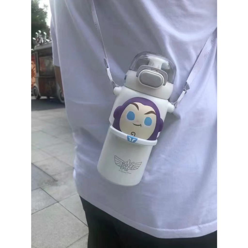 Bình Nước Giữ Nhiệt Cao Cấp Có Ống Hút In Họa Tiết Hoạt Hình disney 2023
