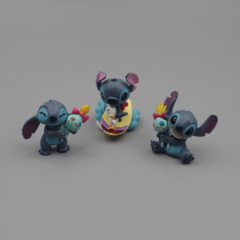 1 Mô Hình Nhân Vật Hoạt Hình disney lilo & stitch koala Hamburger hot dog Phiên Bản q Bằng pvc