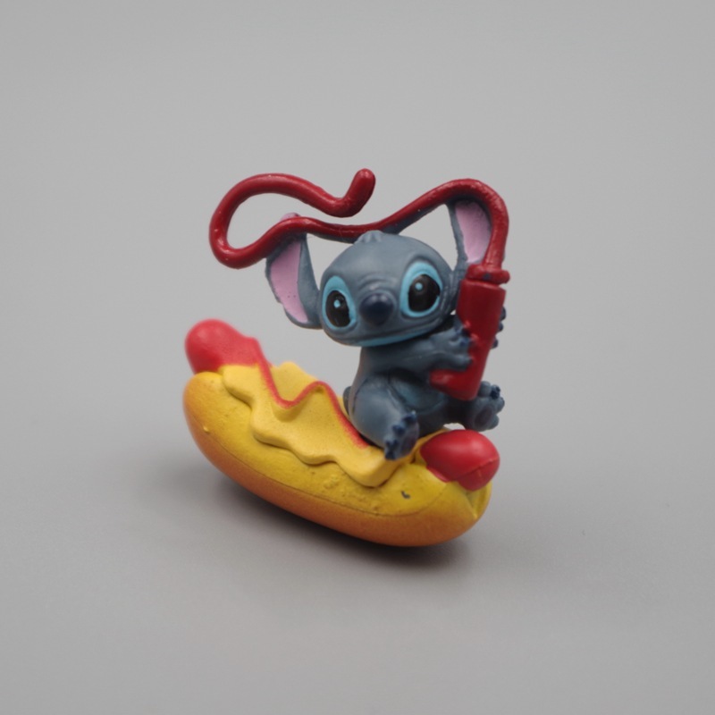 1 Mô Hình Nhân Vật Hoạt Hình disney lilo & stitch koala Hamburger hot dog Phiên Bản q Bằng pvc