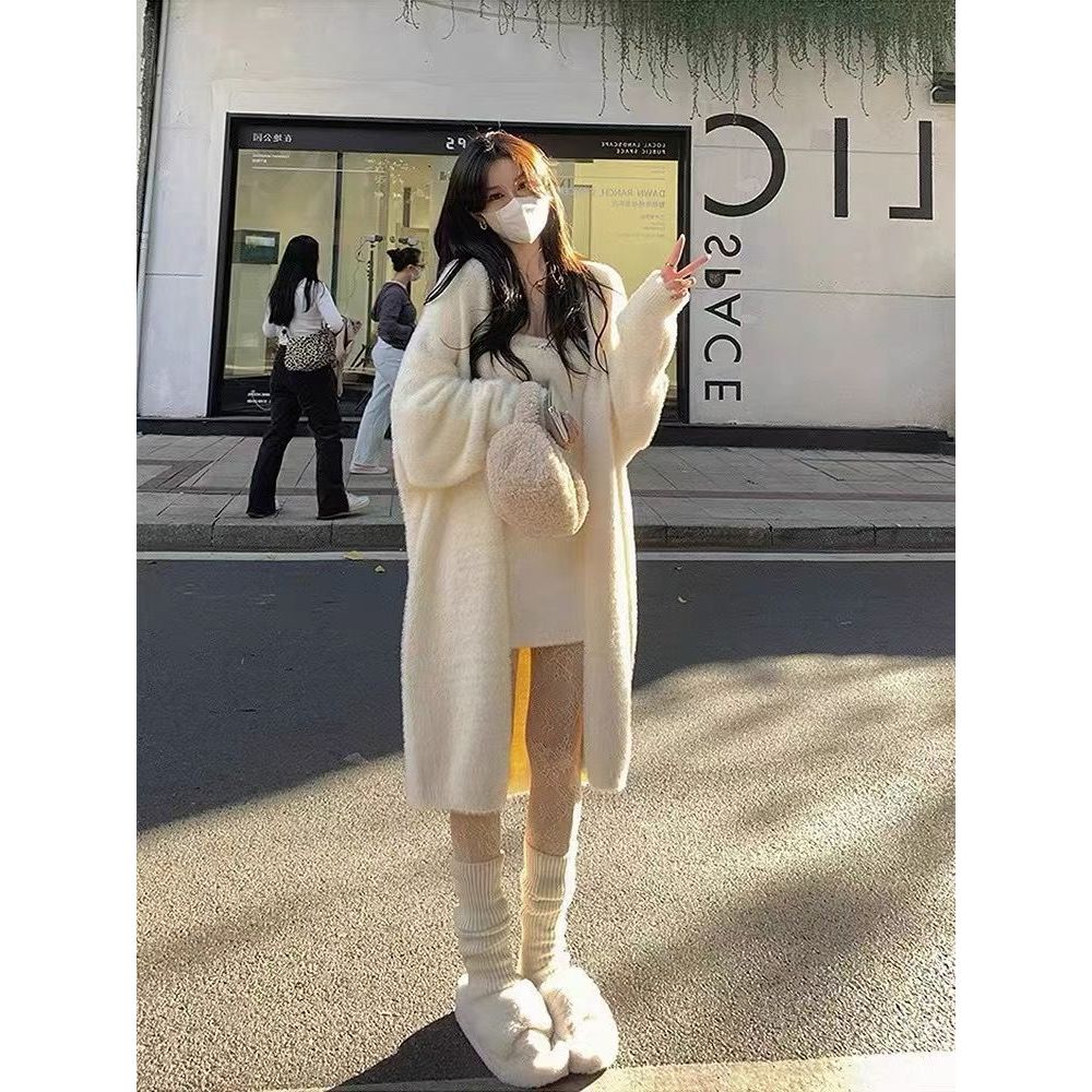 Queena Áo Len áo khoác cardigan Popular Xu hướng Fashion thời trang WMY2300HLL 41Z231011