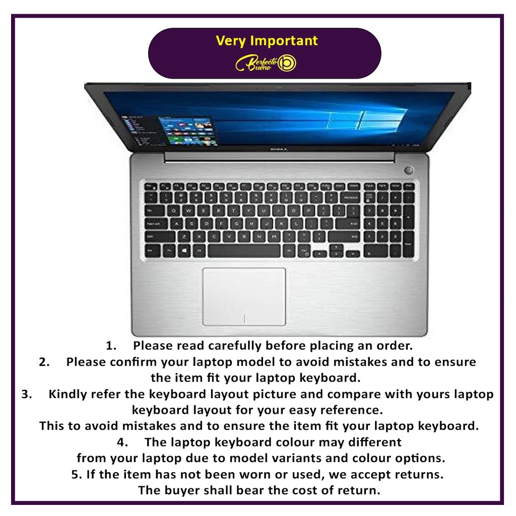 Miếng Silicone Bảo Vệ Bàn Phím Cho Laptop Dell Inspiron 15 3567 3593 5570 5577 5767 7559 7567 7577 3000 5000 Series