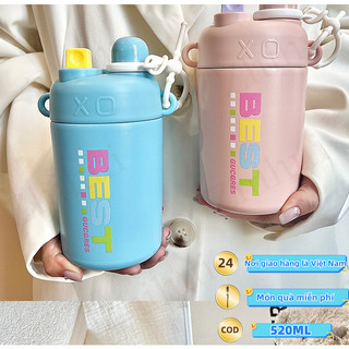  Bình Nước Giữ Nhiệt Bằng Thép Không Gỉ 316 520ml Thiết Kế Dễ Thương Chất Lượng Cao