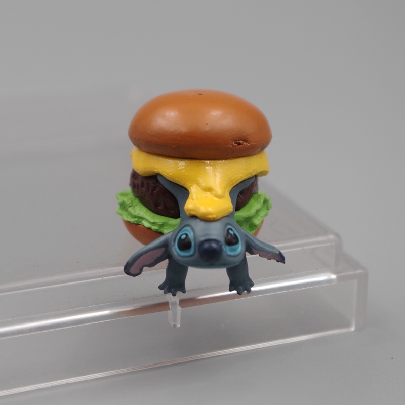 1 Mô Hình Nhân Vật Hoạt Hình disney lilo & stitch koala Hamburger hot dog Phiên Bản q Bằng pvc