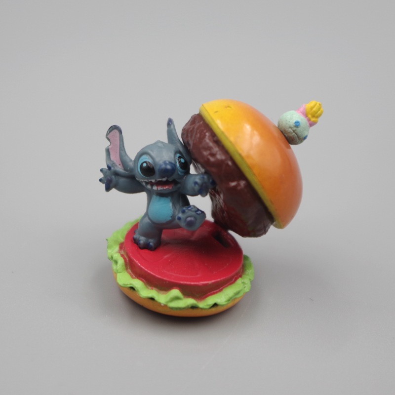 1 Mô Hình Nhân Vật Hoạt Hình disney lilo & stitch koala Hamburger hot dog Phiên Bản q Bằng pvc