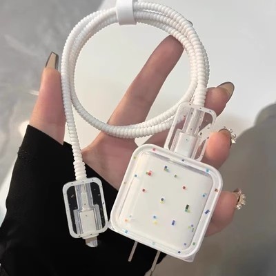 Phụ Kiện Bảo Vệ Đầu Sạc Nhanh Kiểu Dáng Hoạt Hình Dễ Thương Cho for  iphone 18W /20W 12 promax / 13 / 13 promax / 14 / 14plus / 14promax