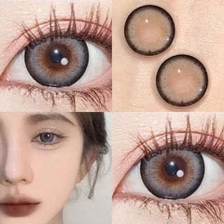 Irislens 1 Cặp Kính Áp Tròng 14.5mm Màu Xám Mềm Mại Thoải Mái