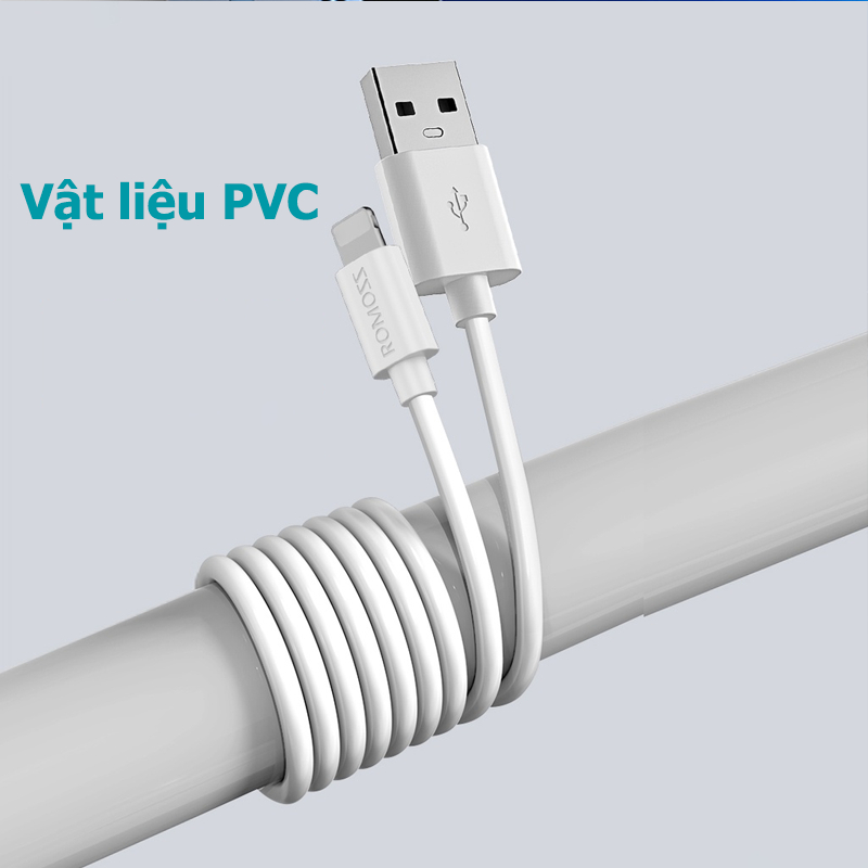 Cáp sạc nhanh ROMOSS CB12 1m 2.4a 8 pin