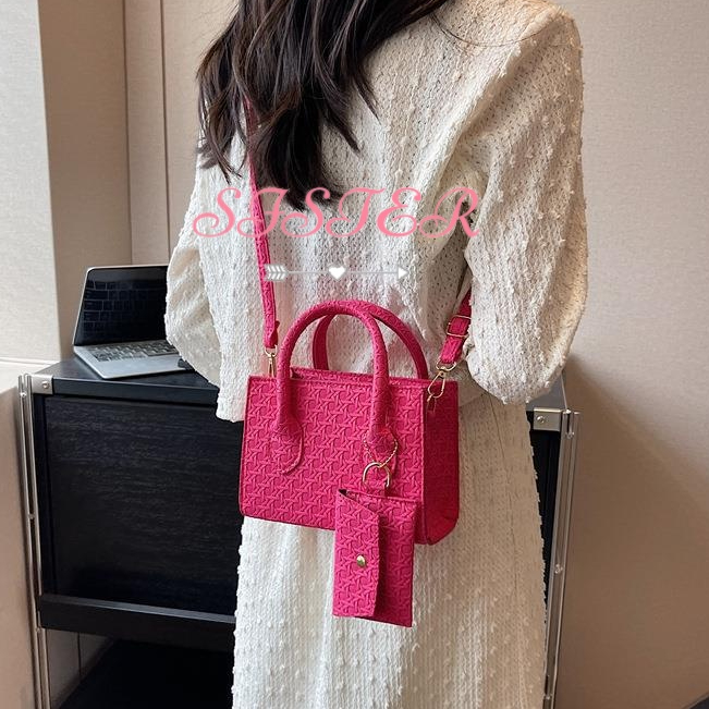 SISTER túi xách nữ túi đeo chéo 2023NEW nhiều màu sắc để lựa chọn Korean Fashion Cute GDJ23937KU 40Z231007