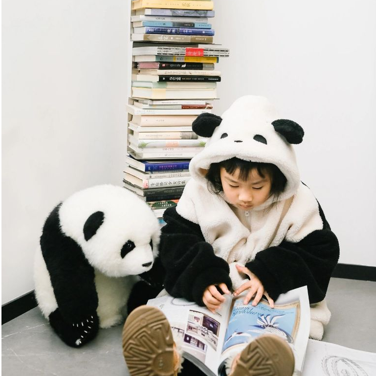 Bộ Đồ Liền Hình Gấu Trúc Xinh Xắn Cho Bé