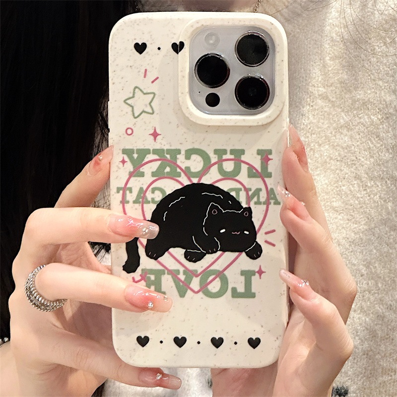 Ốp Điện Thoại tpu Mềm Chống Sốc In Hình Mèo Phản Quang laser Cho iphone15 11 11 15pro 15Rrm 1