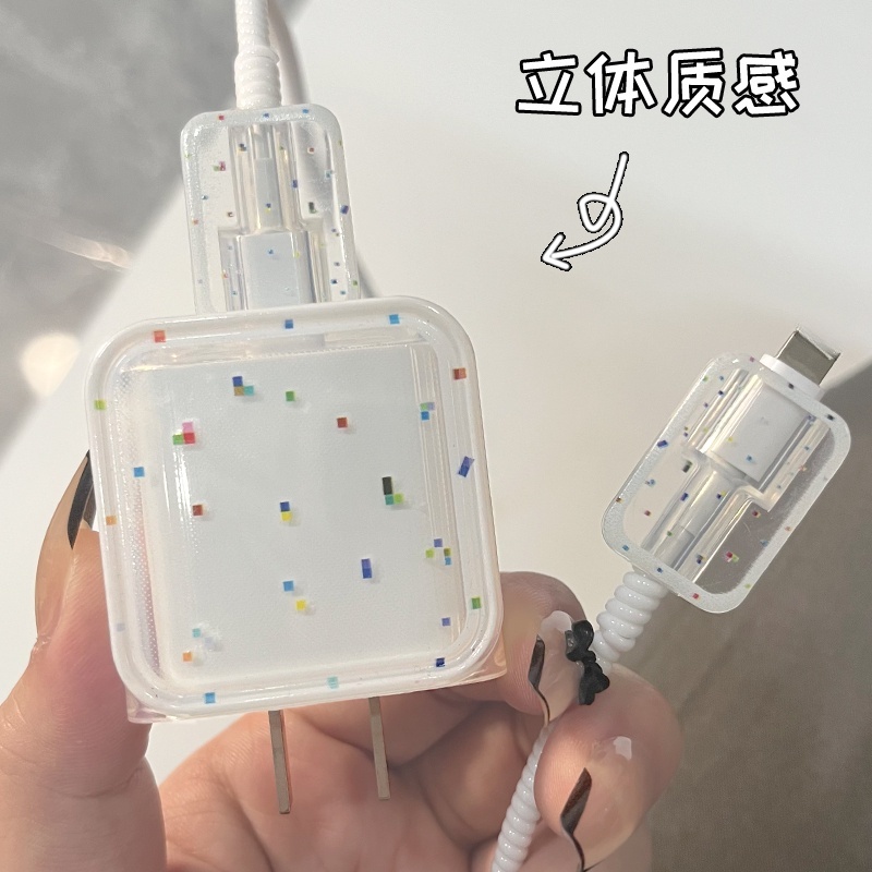 Phụ Kiện Bảo Vệ Đầu Sạc Nhanh Kiểu Dáng Hoạt Hình Dễ Thương Cho for  iphone 18W /20W 12 promax / 13 / 13 promax / 14 / 14plus / 14promax