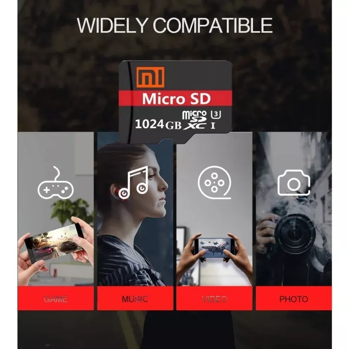 Thẻ Nhớ xiaomi 128gb 32gb 64gb 256gb 512gb c10 a2 90mb / s micro sd88x