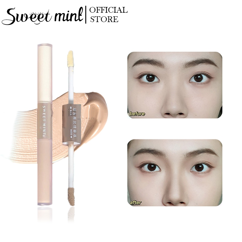Sweet mint Chất lỏng sửa chữa có độ bóng cao 2 màu bạc hà ngọt ngào làm sáng tông màu da và điều chỉnh các đường nét trên khuôn mặt Chống thấm nước và mồ hôi Dễ lên màu 1.5ml