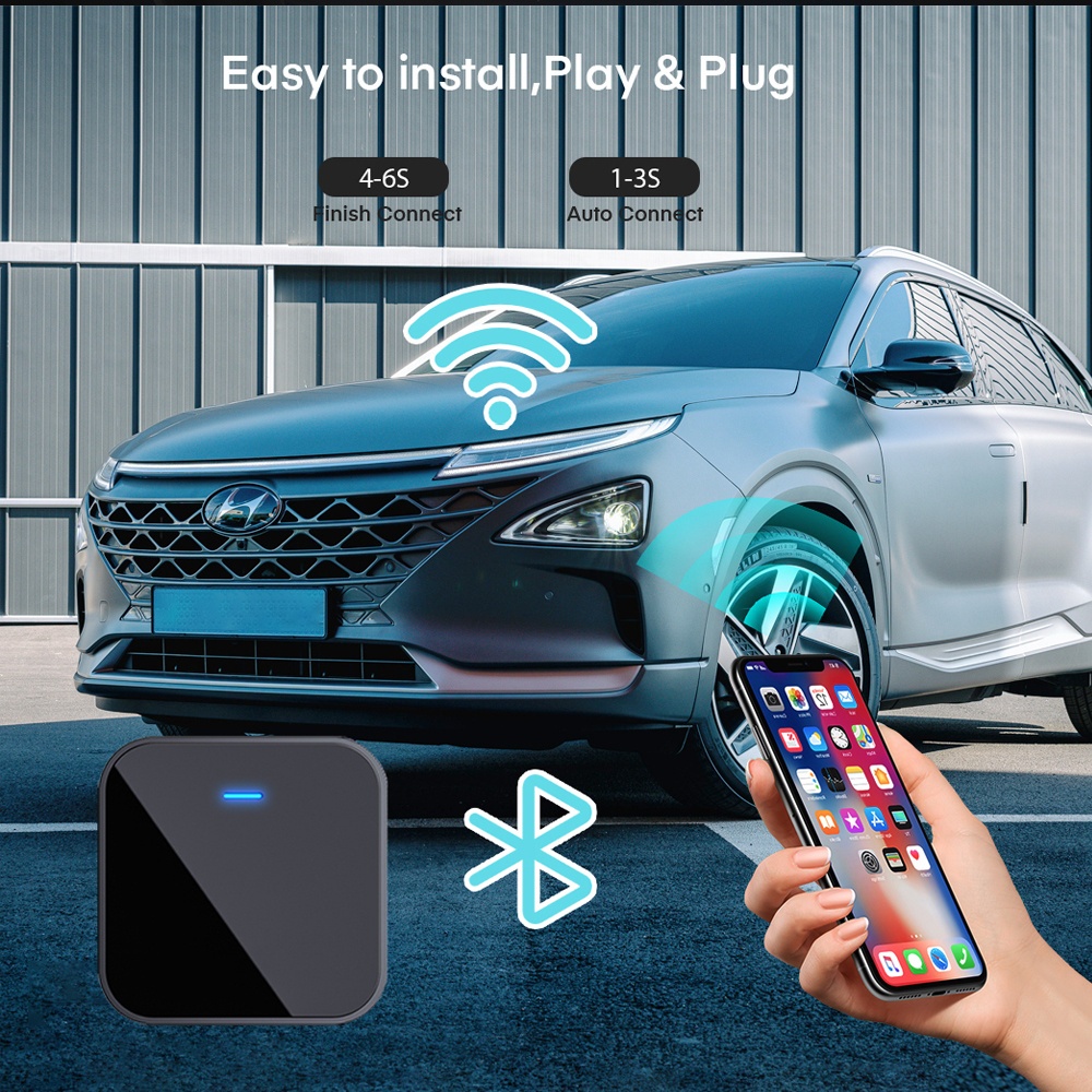 Thiết Bị Chuyển Đổi Không Dây Cho iphone Trên Xe Hơi