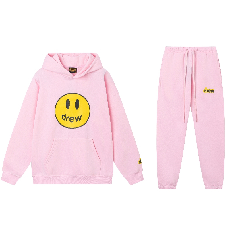 Áo Hoodie cotton Dáng Rộng Dài Tay In Hình Mặt Cười Phong Cách Đường Phố Mỹ Cá Tính